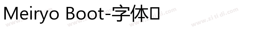 Meiryo Boot字体转换